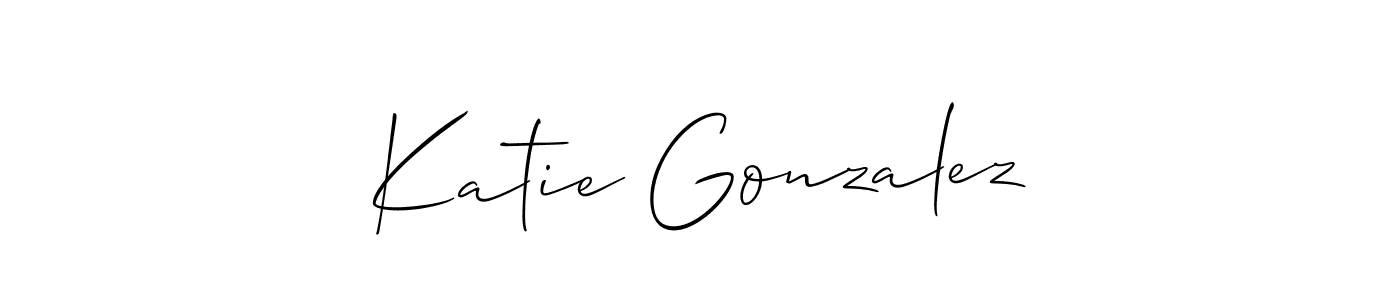 See photos of Katie Gonzalez official signature by Spectra . Check more albums & portfolios. Read reviews & check more about Allison_Script font. Katie Gonzalez signature style 2 images and pictures png