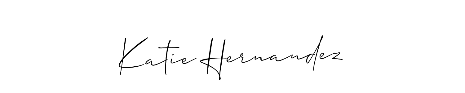 Design your own signature with our free online signature maker. With this signature software, you can create a handwritten (Allison_Script) signature for name Katie Hernandez. Katie Hernandez signature style 2 images and pictures png