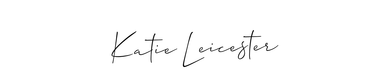 Design your own signature with our free online signature maker. With this signature software, you can create a handwritten (Allison_Script) signature for name Katie Leicester. Katie Leicester signature style 2 images and pictures png