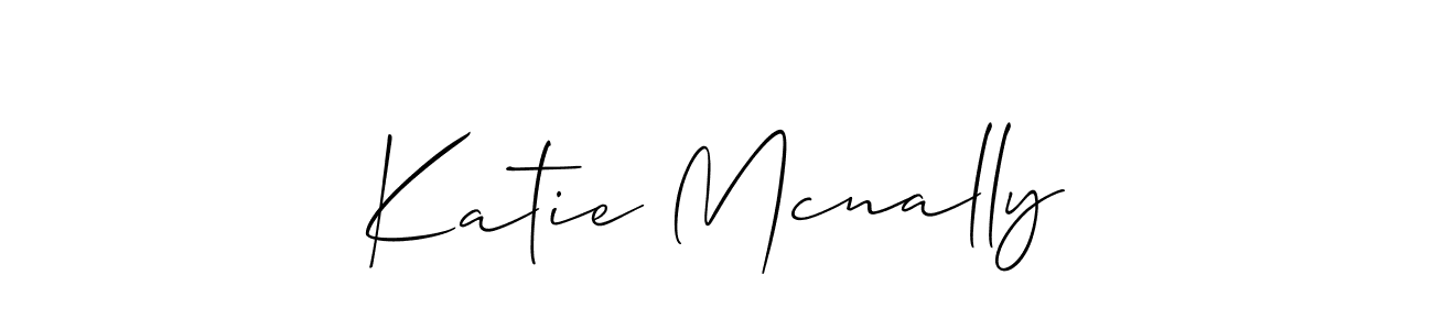 Allison_Script is a professional signature style that is perfect for those who want to add a touch of class to their signature. It is also a great choice for those who want to make their signature more unique. Get Katie Mcnally name to fancy signature for free. Katie Mcnally signature style 2 images and pictures png