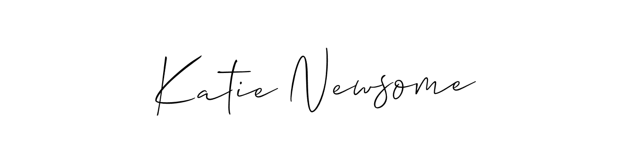 Make a beautiful signature design for name Katie Newsome. With this signature (Allison_Script) style, you can create a handwritten signature for free. Katie Newsome signature style 2 images and pictures png
