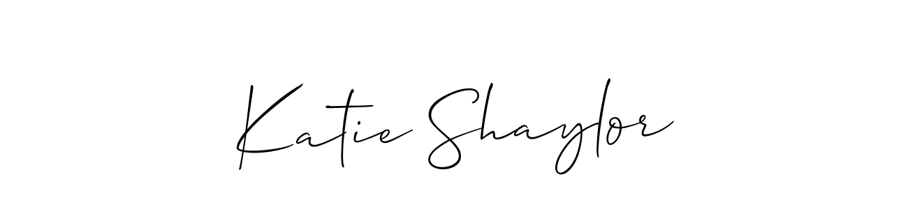 This is the best signature style for the Katie Shaylor name. Also you like these signature font (Allison_Script). Mix name signature. Katie Shaylor signature style 2 images and pictures png