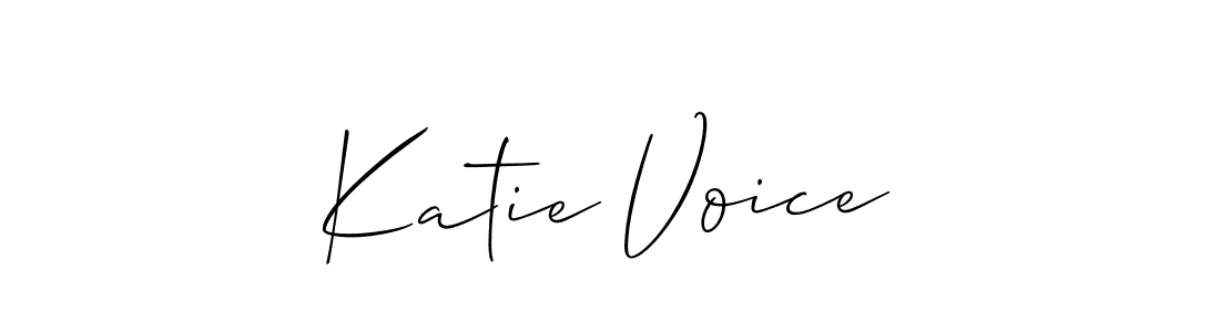 Create a beautiful signature design for name Katie Voice. With this signature (Allison_Script) fonts, you can make a handwritten signature for free. Katie Voice signature style 2 images and pictures png