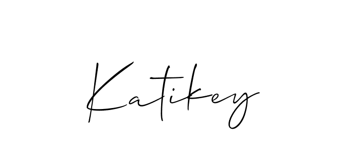 Create a beautiful signature design for name Katikey. With this signature (Allison_Script) fonts, you can make a handwritten signature for free. Katikey signature style 2 images and pictures png