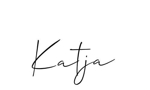 Katja stylish signature style. Best Handwritten Sign (Allison_Script) for my name. Handwritten Signature Collection Ideas for my name Katja. Katja signature style 2 images and pictures png