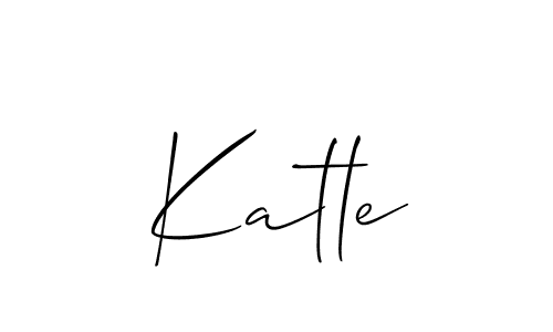 Make a short Katle signature style. Manage your documents anywhere anytime using Allison_Script. Create and add eSignatures, submit forms, share and send files easily. Katle signature style 2 images and pictures png