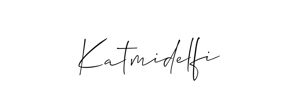 How to make Katmidelfi signature? Allison_Script is a professional autograph style. Create handwritten signature for Katmidelfi name. Katmidelfi signature style 2 images and pictures png