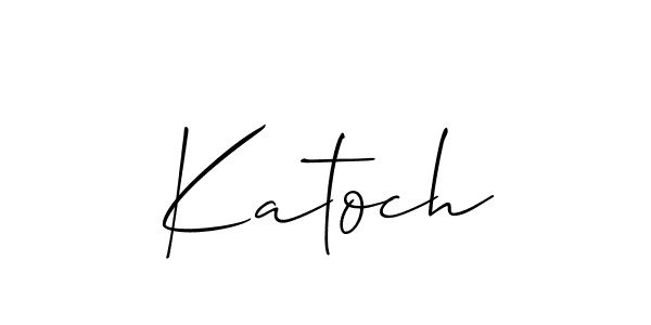 You should practise on your own different ways (Allison_Script) to write your name (Katoch) in signature. don't let someone else do it for you. Katoch signature style 2 images and pictures png