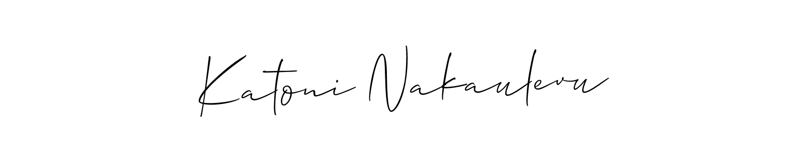Once you've used our free online signature maker to create your best signature Allison_Script style, it's time to enjoy all of the benefits that Katoni Nakaulevu name signing documents. Katoni Nakaulevu signature style 2 images and pictures png