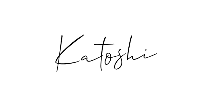 Make a beautiful signature design for name Katoshi. Use this online signature maker to create a handwritten signature for free. Katoshi signature style 2 images and pictures png