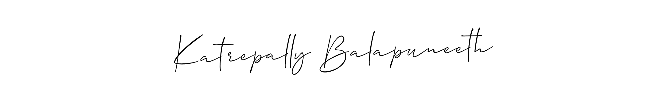 Check out images of Autograph of Katrepally Balapuneeth name. Actor Katrepally Balapuneeth Signature Style. Allison_Script is a professional sign style online. Katrepally Balapuneeth signature style 2 images and pictures png