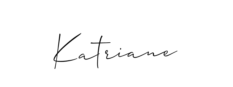 How to Draw Katriane signature style? Allison_Script is a latest design signature styles for name Katriane. Katriane signature style 2 images and pictures png