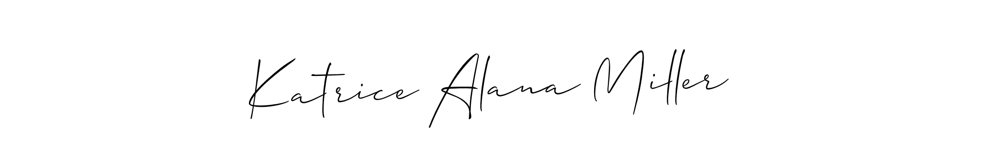 It looks lik you need a new signature style for name Katrice Alana Miller. Design unique handwritten (Allison_Script) signature with our free signature maker in just a few clicks. Katrice Alana Miller signature style 2 images and pictures png