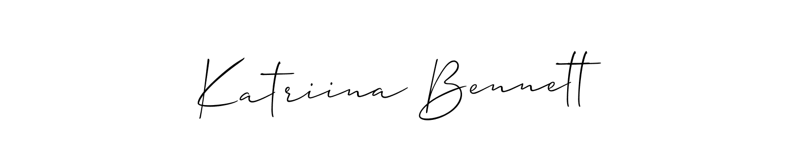 How to Draw Katriina Bennett signature style? Allison_Script is a latest design signature styles for name Katriina Bennett. Katriina Bennett signature style 2 images and pictures png