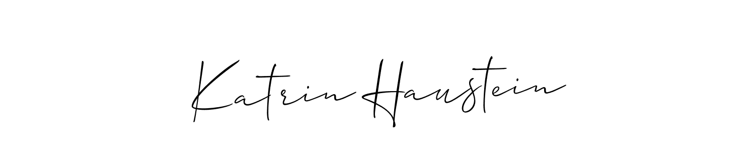 Also we have Katrin Haustein name is the best signature style. Create professional handwritten signature collection using Allison_Script autograph style. Katrin Haustein signature style 2 images and pictures png