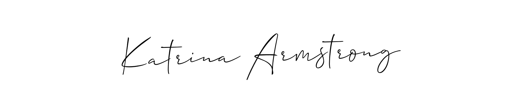 How to Draw Katrina Armstrong signature style? Allison_Script is a latest design signature styles for name Katrina Armstrong. Katrina Armstrong signature style 2 images and pictures png