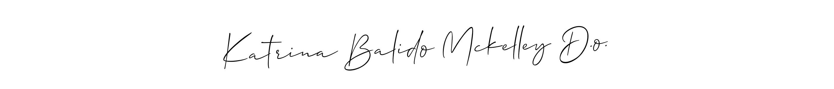 You can use this online signature creator to create a handwritten signature for the name Katrina Balido Mckelley D.o.. This is the best online autograph maker. Katrina Balido Mckelley D.o. signature style 2 images and pictures png