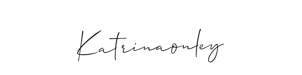 Allison_Script is a professional signature style that is perfect for those who want to add a touch of class to their signature. It is also a great choice for those who want to make their signature more unique. Get Katrinaonley name to fancy signature for free. Katrinaonley signature style 2 images and pictures png
