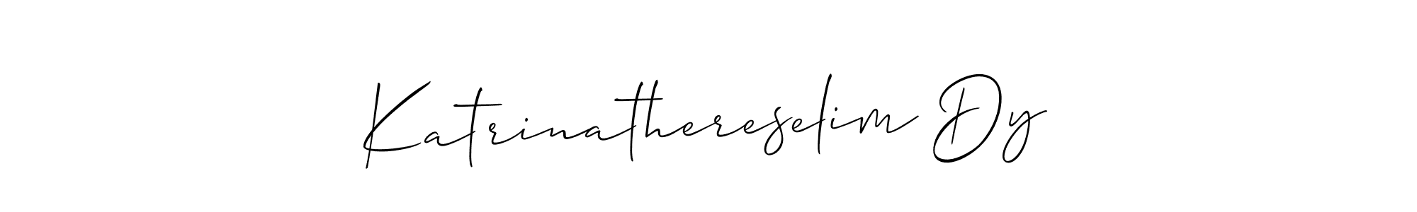 Also You can easily find your signature by using the search form. We will create Katrinathereselim Dy name handwritten signature images for you free of cost using Allison_Script sign style. Katrinathereselim Dy signature style 2 images and pictures png