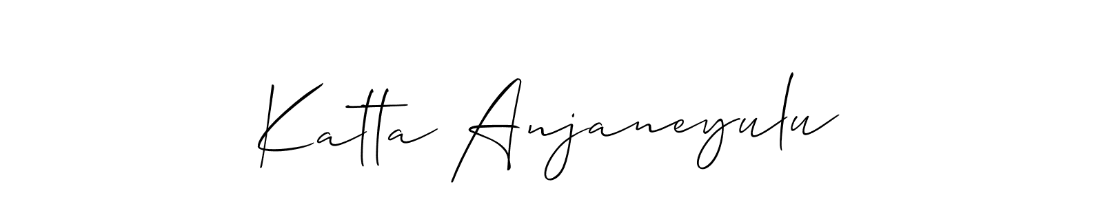 Best and Professional Signature Style for Katta Anjaneyulu. Allison_Script Best Signature Style Collection. Katta Anjaneyulu signature style 2 images and pictures png