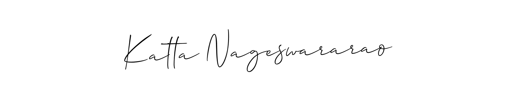 Best and Professional Signature Style for Katta Nageswararao. Allison_Script Best Signature Style Collection. Katta Nageswararao signature style 2 images and pictures png