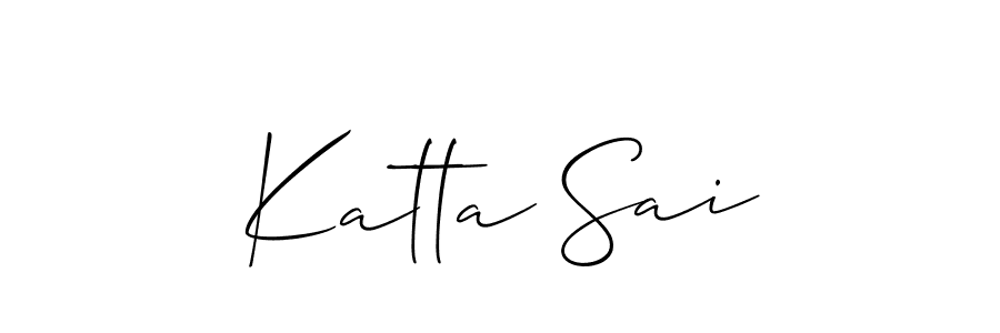 You can use this online signature creator to create a handwritten signature for the name Katta Sai. This is the best online autograph maker. Katta Sai signature style 2 images and pictures png