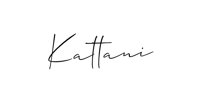 How to Draw Kattani signature style? Allison_Script is a latest design signature styles for name Kattani. Kattani signature style 2 images and pictures png