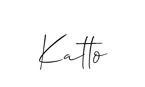 It looks lik you need a new signature style for name Katto. Design unique handwritten (Allison_Script) signature with our free signature maker in just a few clicks. Katto signature style 2 images and pictures png