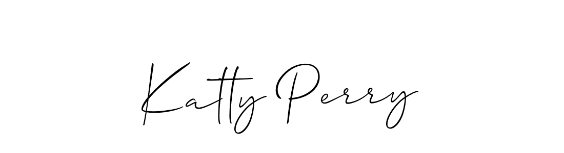 Katty Perry stylish signature style. Best Handwritten Sign (Allison_Script) for my name. Handwritten Signature Collection Ideas for my name Katty Perry. Katty Perry signature style 2 images and pictures png