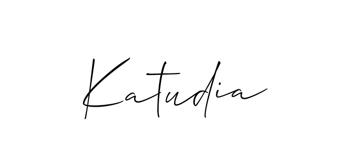 It looks lik you need a new signature style for name Katudia. Design unique handwritten (Allison_Script) signature with our free signature maker in just a few clicks. Katudia signature style 2 images and pictures png
