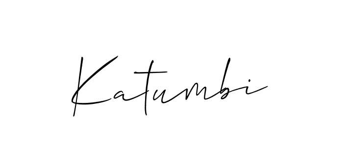 Also we have Katumbi name is the best signature style. Create professional handwritten signature collection using Allison_Script autograph style. Katumbi signature style 2 images and pictures png