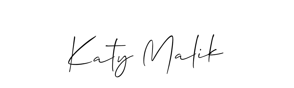 It looks lik you need a new signature style for name Katy Malik. Design unique handwritten (Allison_Script) signature with our free signature maker in just a few clicks. Katy Malik signature style 2 images and pictures png