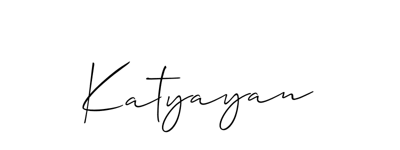 Also we have Katyayan name is the best signature style. Create professional handwritten signature collection using Allison_Script autograph style. Katyayan signature style 2 images and pictures png