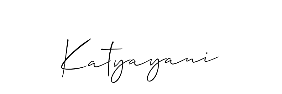 Also You can easily find your signature by using the search form. We will create Katyayani name handwritten signature images for you free of cost using Allison_Script sign style. Katyayani signature style 2 images and pictures png