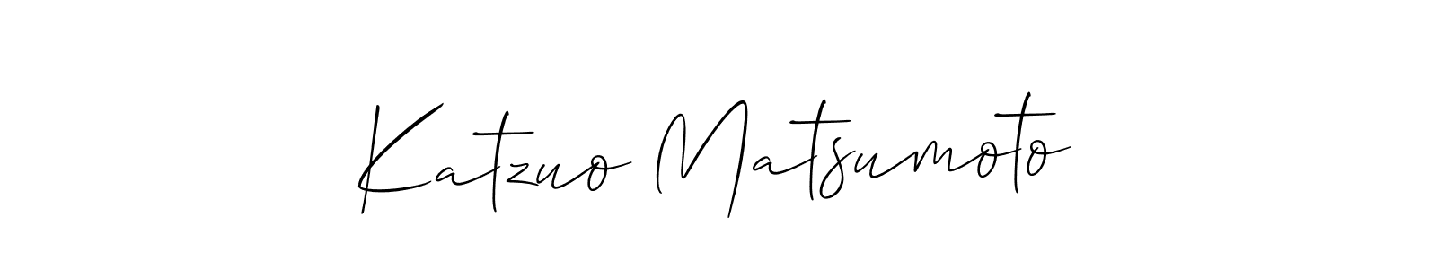 It looks lik you need a new signature style for name Katzuo Matsumoto. Design unique handwritten (Allison_Script) signature with our free signature maker in just a few clicks. Katzuo Matsumoto signature style 2 images and pictures png