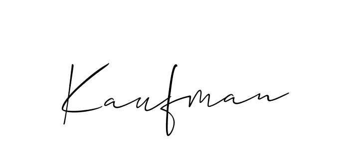 You should practise on your own different ways (Allison_Script) to write your name (Kaufman) in signature. don't let someone else do it for you. Kaufman signature style 2 images and pictures png