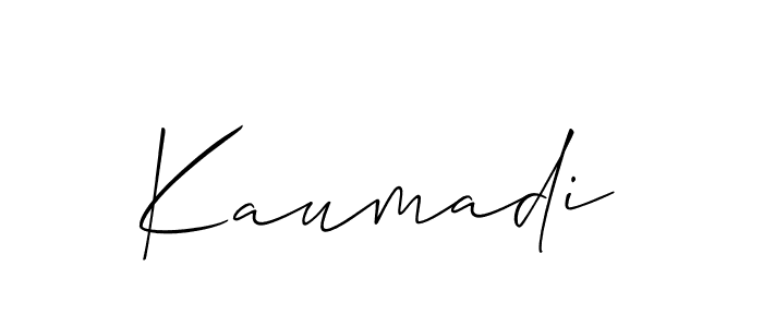 The best way (Allison_Script) to make a short signature is to pick only two or three words in your name. The name Kaumadi include a total of six letters. For converting this name. Kaumadi signature style 2 images and pictures png