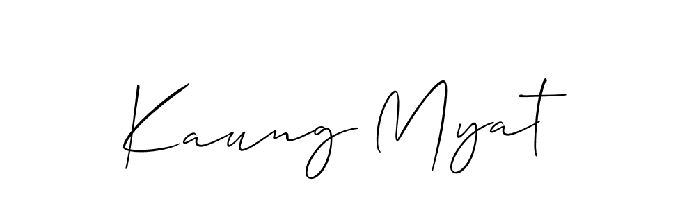 You can use this online signature creator to create a handwritten signature for the name Kaung Myat. This is the best online autograph maker. Kaung Myat signature style 2 images and pictures png