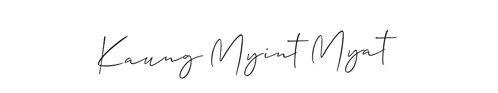 Once you've used our free online signature maker to create your best signature Allison_Script style, it's time to enjoy all of the benefits that Kaung Myint Myat name signing documents. Kaung Myint Myat signature style 2 images and pictures png