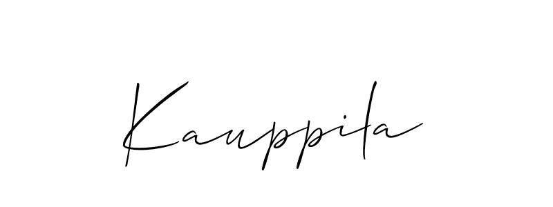 Also we have Kauppila name is the best signature style. Create professional handwritten signature collection using Allison_Script autograph style. Kauppila signature style 2 images and pictures png