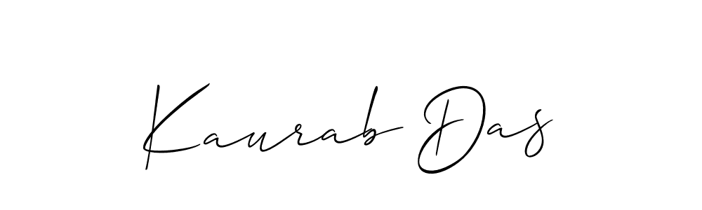 Make a beautiful signature design for name Kaurab Das. With this signature (Allison_Script) style, you can create a handwritten signature for free. Kaurab Das signature style 2 images and pictures png