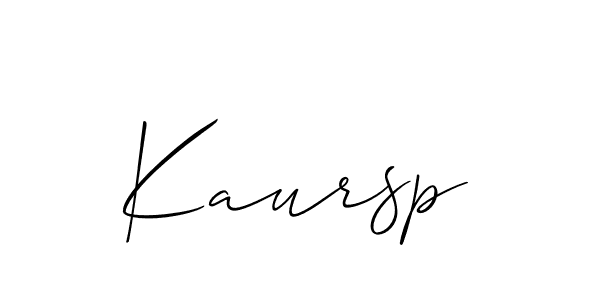 How to make Kaursp name signature. Use Allison_Script style for creating short signs online. This is the latest handwritten sign. Kaursp signature style 2 images and pictures png