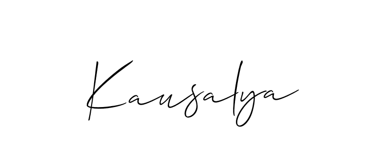 Here are the top 10 professional signature styles for the name Kausalya. These are the best autograph styles you can use for your name. Kausalya signature style 2 images and pictures png