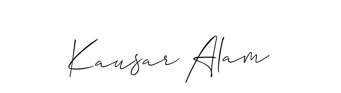 Allison_Script is a professional signature style that is perfect for those who want to add a touch of class to their signature. It is also a great choice for those who want to make their signature more unique. Get Kausar Alam name to fancy signature for free. Kausar Alam signature style 2 images and pictures png