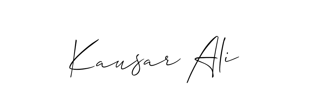 See photos of Kausar Ali official signature by Spectra . Check more albums & portfolios. Read reviews & check more about Allison_Script font. Kausar Ali signature style 2 images and pictures png