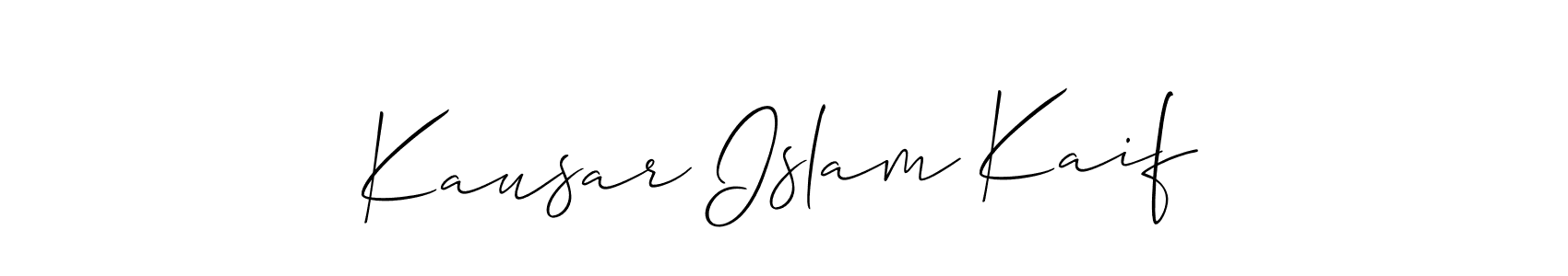 Once you've used our free online signature maker to create your best signature Allison_Script style, it's time to enjoy all of the benefits that Kausar Islam Kaif name signing documents. Kausar Islam Kaif signature style 2 images and pictures png