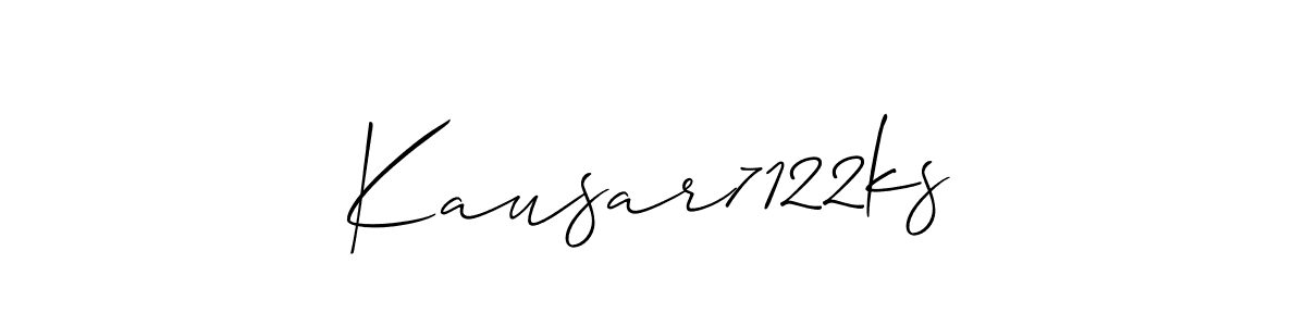 Design your own signature with our free online signature maker. With this signature software, you can create a handwritten (Allison_Script) signature for name Kausar7122ks. Kausar7122ks signature style 2 images and pictures png