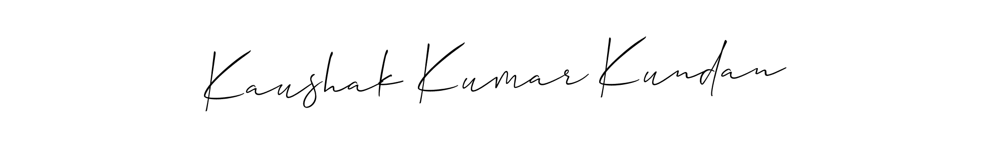 You can use this online signature creator to create a handwritten signature for the name Kaushak Kumar Kundan. This is the best online autograph maker. Kaushak Kumar Kundan signature style 2 images and pictures png