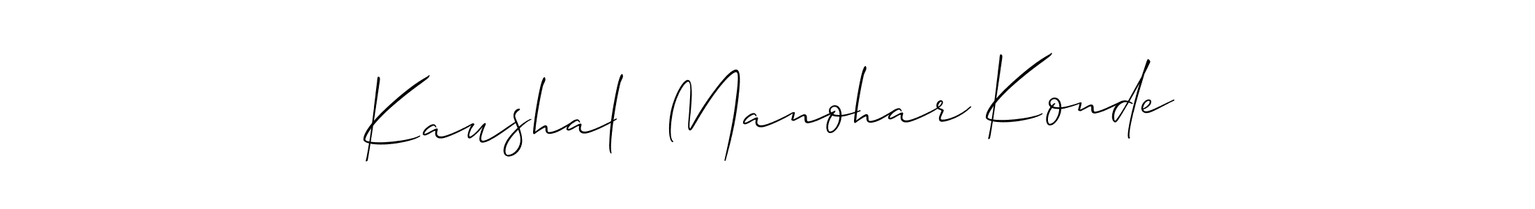 How to Draw Kaushal  Manohar Konde signature style? Allison_Script is a latest design signature styles for name Kaushal  Manohar Konde. Kaushal  Manohar Konde signature style 2 images and pictures png