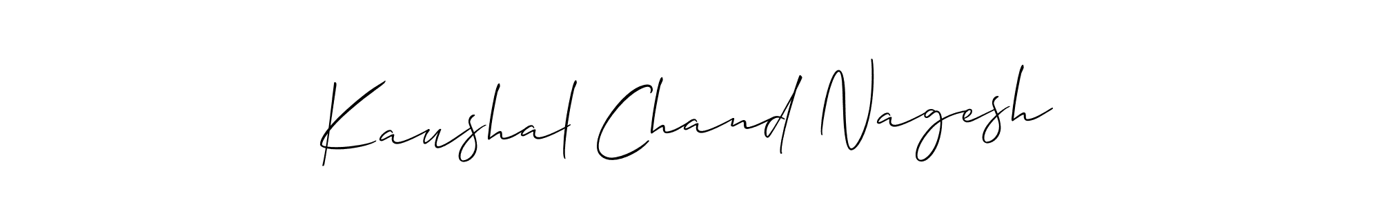 Similarly Allison_Script is the best handwritten signature design. Signature creator online .You can use it as an online autograph creator for name Kaushal Chand Nagesh. Kaushal Chand Nagesh signature style 2 images and pictures png